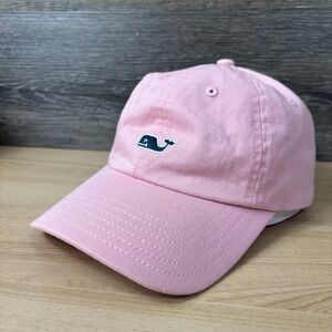 Vineyard Vines Hat Cap Strap Back Pink Blue Wahle Preppy Adjustable